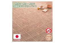 ＜江戸間10畳＞防ダニ・防虫・抗カビ高機能クリーンカーペットブラウン(トレド10畳BR)【1493240】