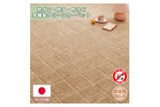 ＜江戸間10畳＞防ダニ・防虫・抗カビ高機能クリーンカーペットベージュ(トレド10畳BE)【1493242】