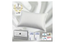 (43×63cm)ポーランド産マザーグースダウンピロー(羽毛枕)95%&ピローケース:ピュアホワイト【1501398】