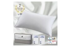 (50×90cm)ポーランド産マザーグースダウンピロー(羽毛枕)95%&ピローケース:ピュアホワイト【1501406】