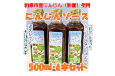 和泉市産にんじん(彩誉)を使ったにんじんソース(500mlx6本セット)【1502366】
