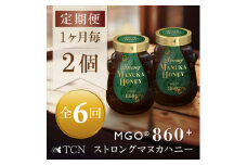 ＜毎月定期便＞ストロングマヌカハニー＜MGO860+＞500g×2個　全6回【4050134】