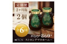＜2ヵ月毎定期便＞ストロングマヌカハニー＜MGO860+＞500g×2個　全6回【4050137】