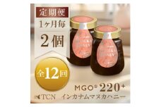 ＜毎月定期便＞インカナム マヌカハニー＜MGO220+＞250g×2個　全12回【4050145】