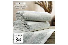 ＜バスタオル3枚組＞オーガニックコットンバスタオル(60×120cm)かすみグリーン【1517717】