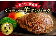 和泉市牛タンバーグ100g×6パック(冷凍)【1577215】