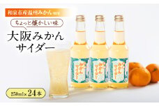 和泉市産みかんを使用!道の駅で大好評のみかんサイダーを24本セットで!【1607363】
