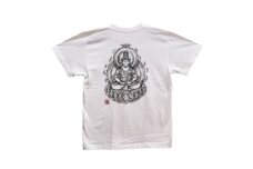手描きTシャツ 仏画 大日如来 白 (半袖 Sサイズ)【1615070】