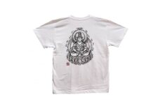 手描きTシャツ 仏画 大日如来 白 (半袖 XLサイズ)【1615077】