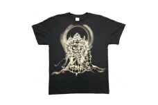 手描きTシャツ 仏画 十一面千手観音 黒 (半袖 Mサイズ)【1615165】