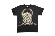 手描きTシャツ 仏画 十一面千手観音 黒 (半袖 XLサイズ)【1615167】