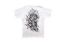 手描きTシャツ 仏画 大威徳明王 白 (半袖 Sサイズ)【1615019】
