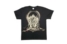 手描きTシャツ 仏画 十一面千手観音 黒 (半袖 Sサイズ)【1615163】