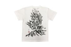 手描きTシャツ 仏画 蔵王権現 白 (半袖 XLサイズ)【1614957】
