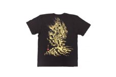 手描きTシャツ 仏画 蔵王権現 黒 (半袖 Sサイズ)【1614964】