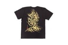 手描きTシャツ 仏画 蔵王権現 黒 (半袖 Lサイズ)【1614969】