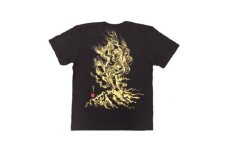 手描きTシャツ 仏画 蔵王権現 黒 (半袖 XLサイズ)【1614970】
