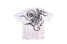手描きTシャツ 日本画 龍神 白 (半袖 Lサイズ)【1615183】