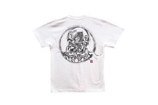 手描きTシャツ 仏画 愛染明王 白 (半袖 Sサイズ)【1615468】