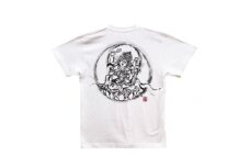 手描きTシャツ 仏画 愛染明王 白 (半袖 Mサイズ)【1615474】