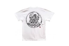 手描きTシャツ 仏画 愛染明王 白 (半袖 Lサイズ)【1615479】