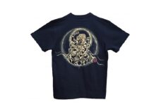 手描きTシャツ 仏画 愛染明王 黒 (半袖 Sサイズ)【1615491】