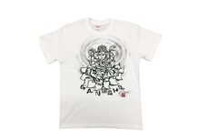 手描きTシャツ 仏画 ガネーシャ 白 (半袖 Sサイズ)【1615508】