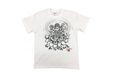 手描きTシャツ 仏画 ガネーシャ 白 (半袖 Lサイズ)【1615511】