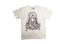 手描きTシャツ 仏画 阿弥陀如来 白 (半袖 XLサイズ)【1615548】