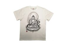 手描きTシャツ 仏画 薬師如来 白 (半袖 Sサイズ)【1615651】