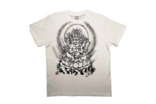 手描きTシャツ 仏画 馬頭観音 白 (半袖 XLサイズ)【1615700】