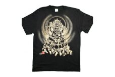 手描きTシャツ 仏画 馬頭観音 黒 (半袖 Lサイズ)【1615707】