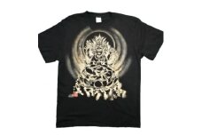 手描きTシャツ 仏画 馬頭観音 黒 (半袖 XLサイズ)【1615712】