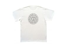 Tシャツ ふとまに 太占 麻炭 白 (半袖 Mサイズ)【1619668】