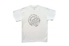 Tシャツ カタカムナ 麻炭 白 (半袖 Mサイズ)【1619675】