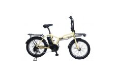 PELTECH X-Adventure　20型折り畳み自転車外装6段変速ハイパワーモデル　ベージュ【1631649】