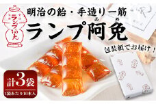 ランプ阿免セット(10本入×3袋)ランプ阿免 ランプ飴 手作り 手造り べっこう飴 お試し 箱なし お菓子 飴 あめ キャンディ 駄菓子【m55-02】【ランプ阿免本舗】