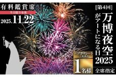 ＜パノラマシート(大人)＞万博夜空がアートになる日2025 鑑賞チケット(1枚・1名様分)【m62-03-A】【ディヴォーション】