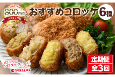 おすすめコロッケ詰め合わせ定期便(全3回)【m30-08】【森のクロケッタ】