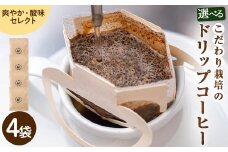 こだわり栽培のドリップコーヒー(爽やか・酸味セレクト/浅煎り)(計4袋)【m70-10-D】【N BLOOD COFFEE ROASTERS】