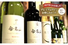 ワイン カタシモワイナリー プレミアムワイン 10～12本 詰め合わせ セット 酒 お酒 メルロー シャルドネ お楽しみ 国産 アルコール 