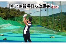ゴルフ練習場打ち放題券（2回分）