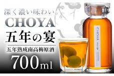 CHOYA 五年の宴 700ml × 1本 羽曳野商工振興株式会社《30日以内に出荷予定(土日祝除く)》大阪府 羽曳野市 梅酒 梅 酒 CHOYA チョーヤ チョーヤ梅酒 お酒