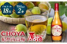 THE CHOYA 紀州南高梅 原酒 700ml × 2本 羽曳野商工振興株式会社《30日以内に出荷予定(土日祝除く)》大阪府 羽曳野市 送料無料 梅酒 梅 酒 CHOYA チョーヤ チョーヤ梅酒 お酒 紀州 南高梅