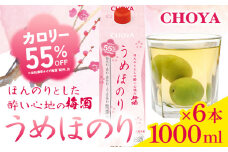 CHOYA うめほのり セット 1000ml × 6本 箱入り 羽曳野商工振興株式会社《30日以内に出荷予定(土日祝除く)》大阪府 羽曳野市 梅酒 アルコール 梅 酒 CHOYA チョーヤ チョーヤ梅酒 お酒
