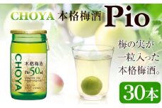 本格梅酒 Pio 飲みきりサイズ 50ml 30本 羽曳野商工振興株式会社《30日以内に出荷予定(土日祝除く)》大阪府 羽曳野市 梅酒 梅 酒 CHOYA チョーヤ チョーヤ梅酒 お酒 pio