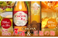 THE CHOYA 紀州南高梅原酒 700ml 至極の梅 650ml 計2本 セット 飲み比べ 羽曳野商工振興株式会社《30日以内に出荷予定(土日祝除く)》大阪府 羽曳野市 送料無料 梅酒 梅 酒 CHOYA チョーヤ チョーヤ梅酒 お酒 紀州南高梅 至極の梅