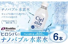 ナノバブル水素水 ペットボトル 約500ml 6本 株式会社ヒロシバ《30日以内に出荷予定(土日祝除く)》大阪府 羽曳野市 送料無料 水素水 肌 美容 健康 水
