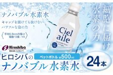 ナノバブル水素水 ペットボトル 約500ml 24本 株式会社ヒロシバ《30日以内に出荷予定(土日祝除く)》大阪府 羽曳野市 送料無料 水素水 肌 美容 健康 水