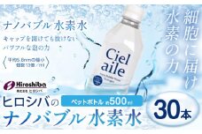 ナノバブル水素水 ペットボトル 約500ml 30本 株式会社ヒロシバ《30日以内に出荷予定(土日祝除く)》大阪府 羽曳野市 送料無料 水素水 肌 美容 健康 水